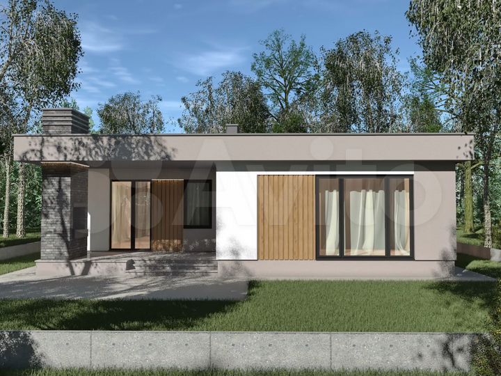 Коттедж 125 м² на участке 1 сот.