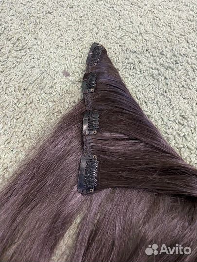 Волосы на заколках