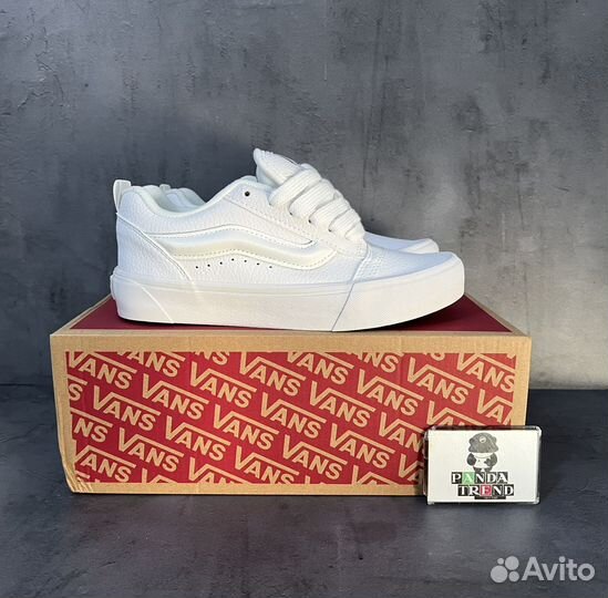 Кроссовки кеды Vans Knu Skool белые