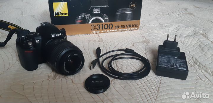 Фотоаппарат nikon d3100 18-55 vr kit