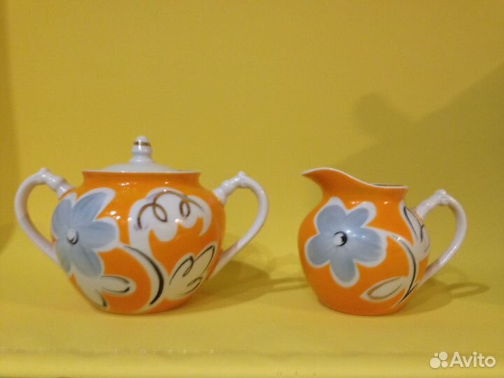 Дулево сахарница и молочник