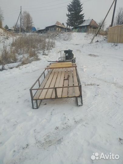 Сани на снегоход-мотобуксировщик