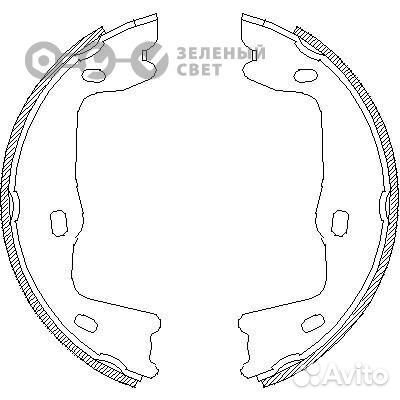 Remsa 465100 Колодки ручного тормоза opel vectra A