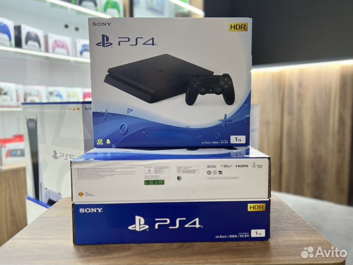 Sony PlayStation 4 slim 1tb с дисководом