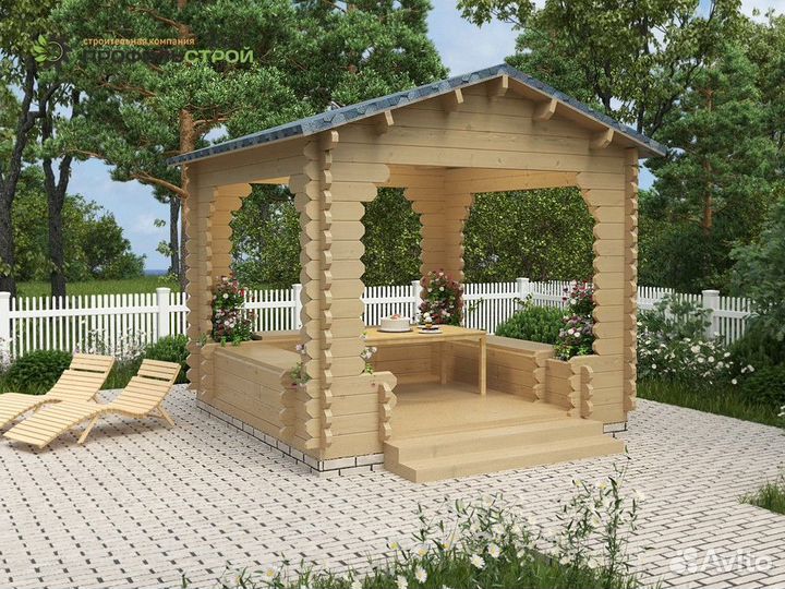 Беседка из бруса (45/60мм) 