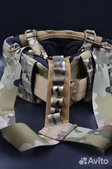 Боевой разгрузочный пояс с баллистикой мульт+лямки