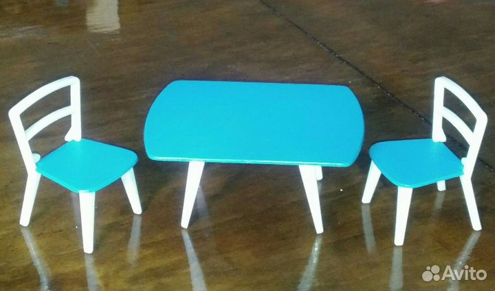 Кукольная мебель и посуда СССР