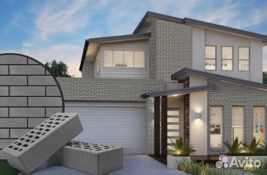 Кирпич облицовочный terex темный металлик