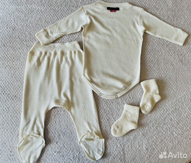 Комбинезон зимний термобелье меринос слип 56/62 74