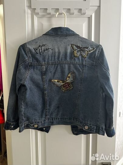 Джинсовая куртка для девочки 140 см