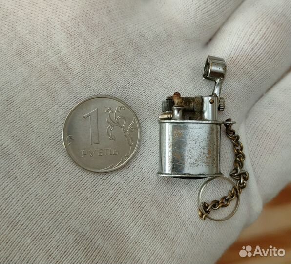 Зажигалка бензиновая старинная, мини