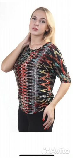 Блуза женская 58-60 размера с коротким рукавом