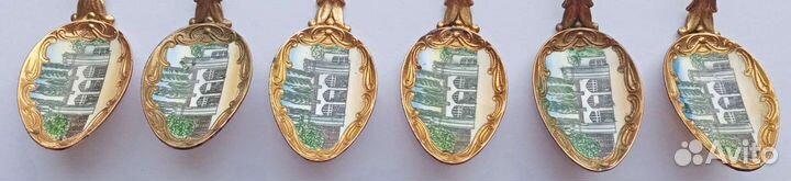 Ложки чайные эмаль. Кисловодск. СССР