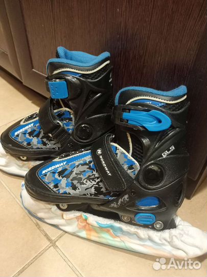 Коньки детские раздвижные 27-30р
