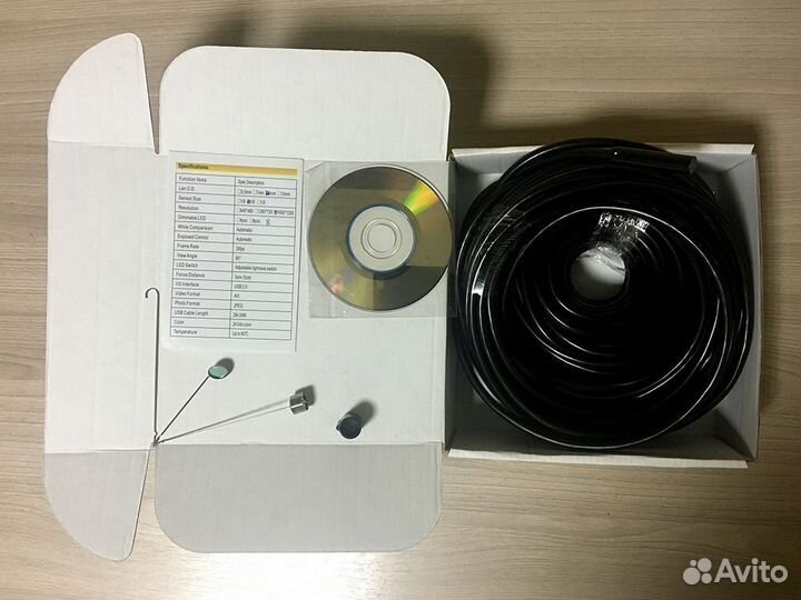 71236 Эндоскоп USB 20 метров 9 мм 2 мегапикс