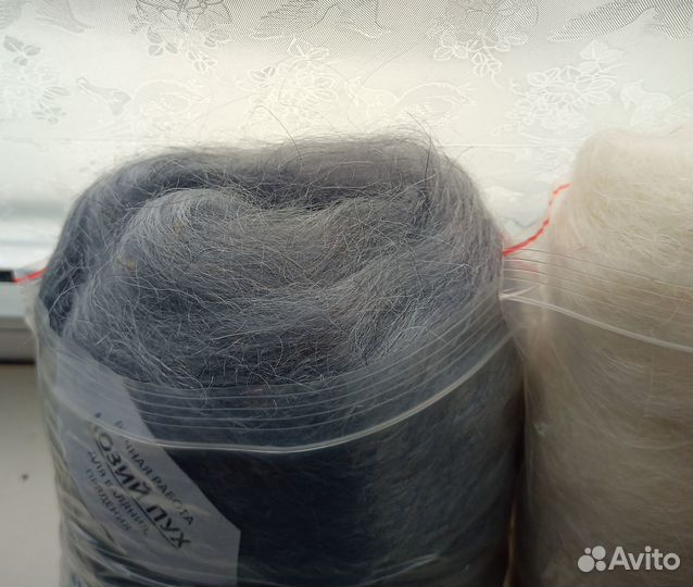 Козий пух, гребенная лента, 3 шт