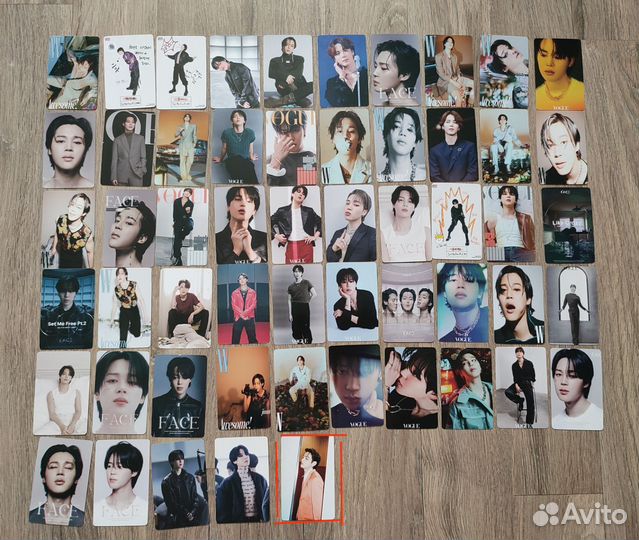 Набор карт k pop jimin BTS