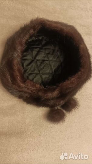 Шапка норковая женская 58 размер