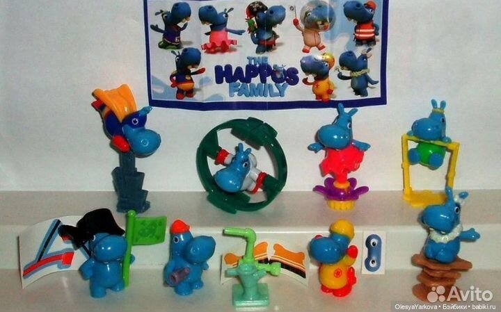 Бегемотики киндер 2017, 2019, 2022 год