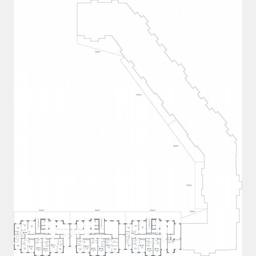 3-к. квартира, 82,8 м², 1/16 эт.
