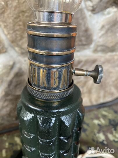 Лампа настольная из рубашки мины помз-2