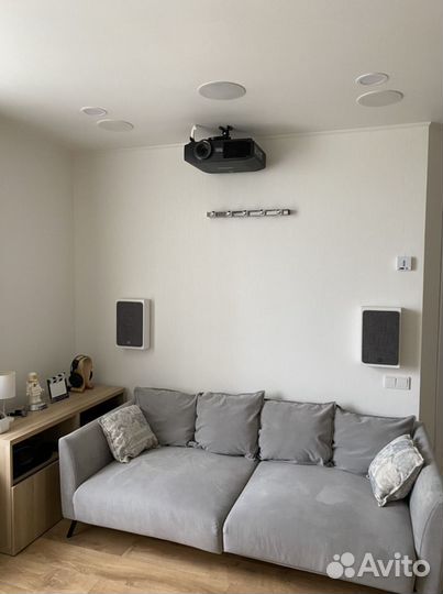 Домашний кинотеатр под ключ: Проектор, Экран, 5.1