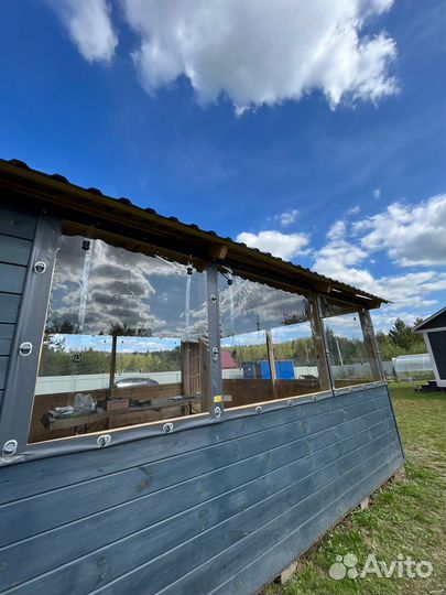 Гибкие окна из пвх от производителя для беседок и