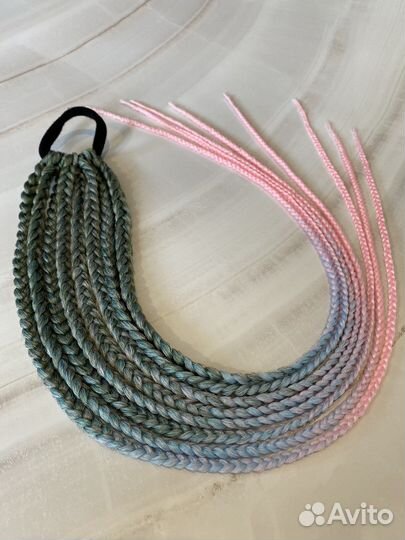 Афрорезинка, косички на резинке