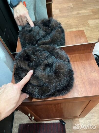 Норковая шапка мужская