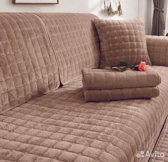 Накидка на диван не скользящая, чехол, дивандеки