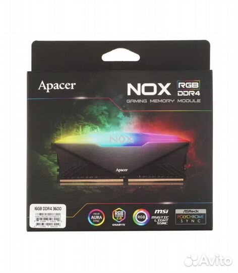 Оперативная память Apacer NOX RGB, 16 гб (2х8 гб)