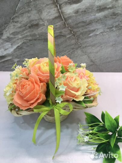 Букет цветов из мыла