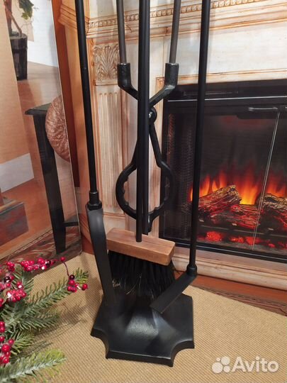 Каминный набор. 494BK. Цилиндр. (1)