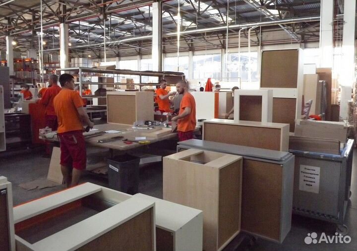 Рабочий на мебельное пр-во/вахта с питанием/М-Ж