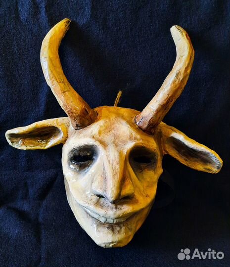 Маска интерьерная папье-маше, ручная работа