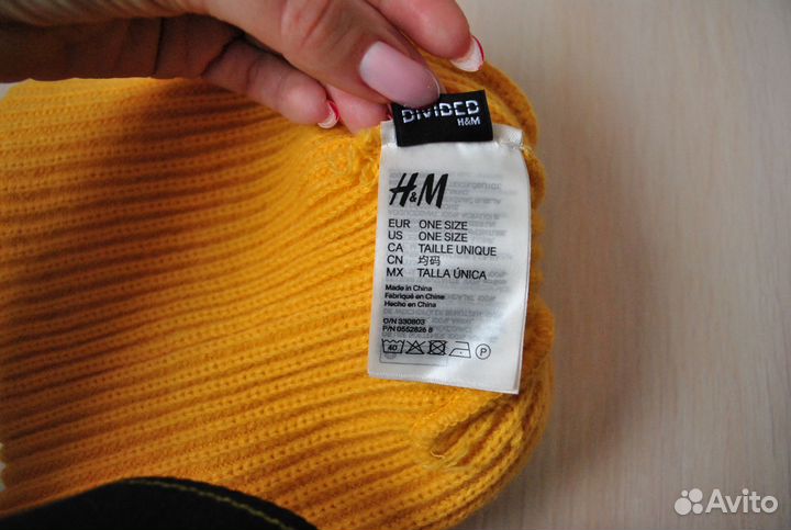 Шапка желтая H&M leternite