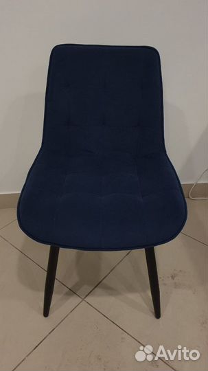 Мягкий стул кресло синий бу