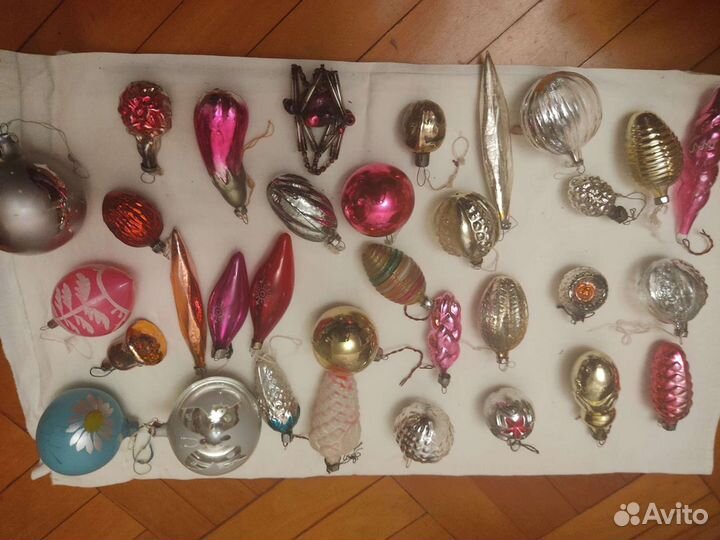 Елочные игрушки СССР на прищепке