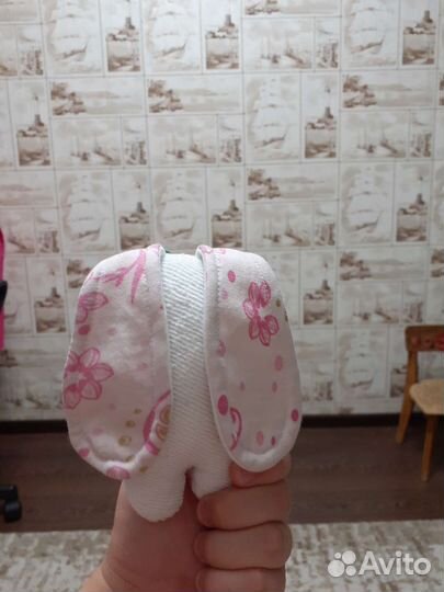 Зайчик ручной работы (детская игрушка) 0+