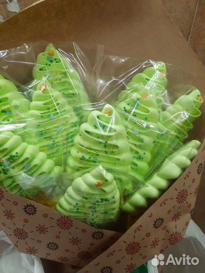 Сладкие букеты из безе