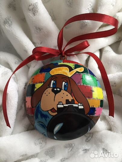 Елочный шар ручная роспись
