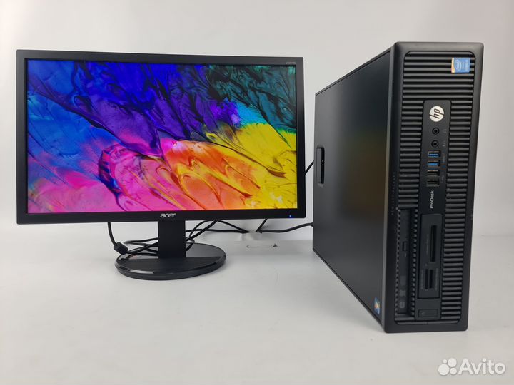 Офисный пк Intel Core i3 c Full HD монитором