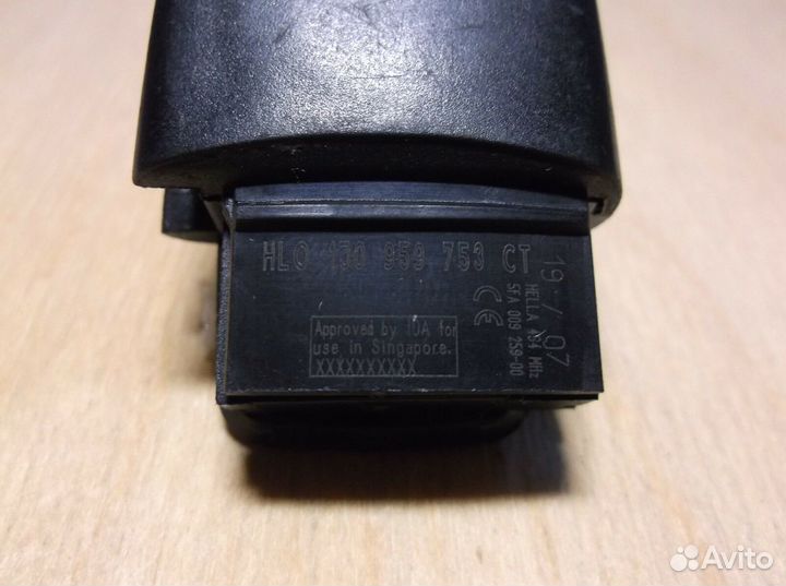 1J0 959 753 CT Seat чип ключ 2 кнопки