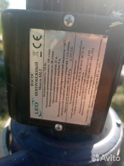 Насос для полива. Leo