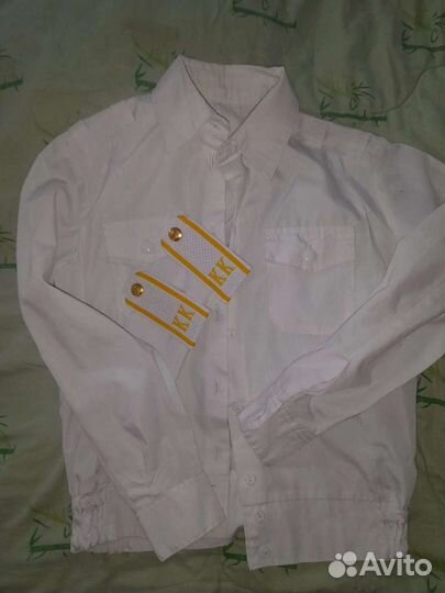 Рубашки для будущего кадета 128/134