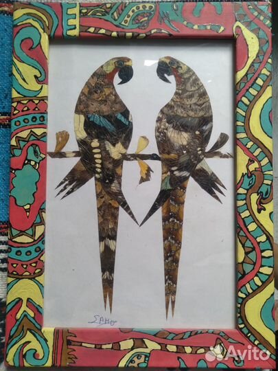 Картина из крыльев бабочек