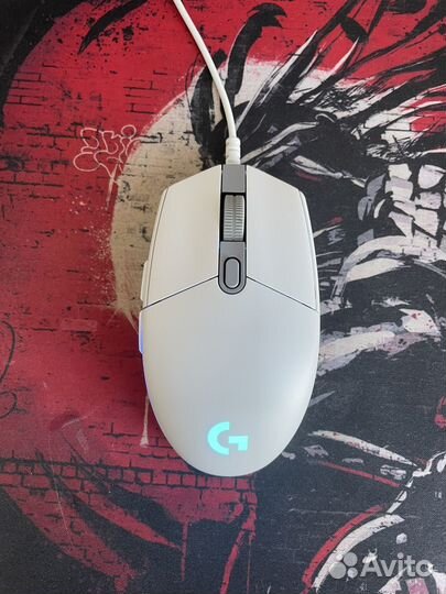 Мышь Logitech G102 lightsync белая