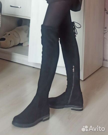 Сапоги ботфорты новые 38.5