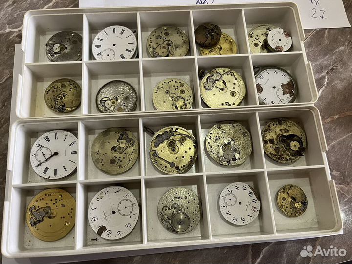 Механизмы Швейцарских часов Longines 22 штуки