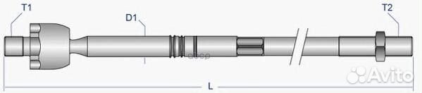 Тяга рулевая перед прав/лев reax2091 Moog